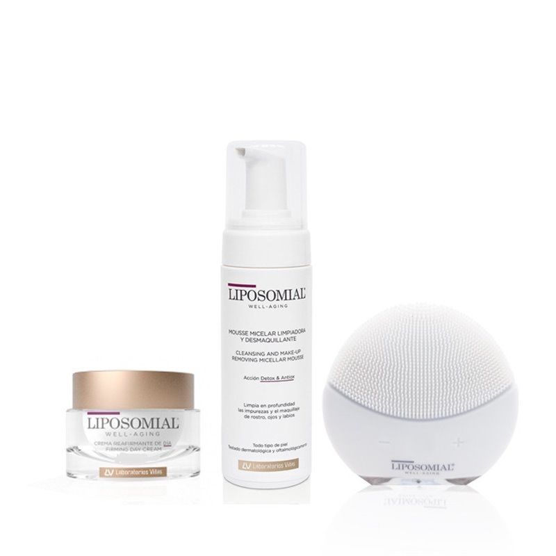 seca liposomial-well-aging-crema-dia-spf15-50ml-mousse-micelar-150ml-limpiador-facial