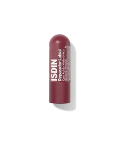 Isdin Reparador Labial Stick Granate. Protege, repara y dale un toque de color a tus labios. Stick con ácido hialurónico.