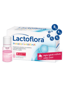 Lactoflora Protector Intestinal Infantil. Ideal en la terapia antibiótica, cambios en la alimentación y restablecer el equilibrio de la microbiota.